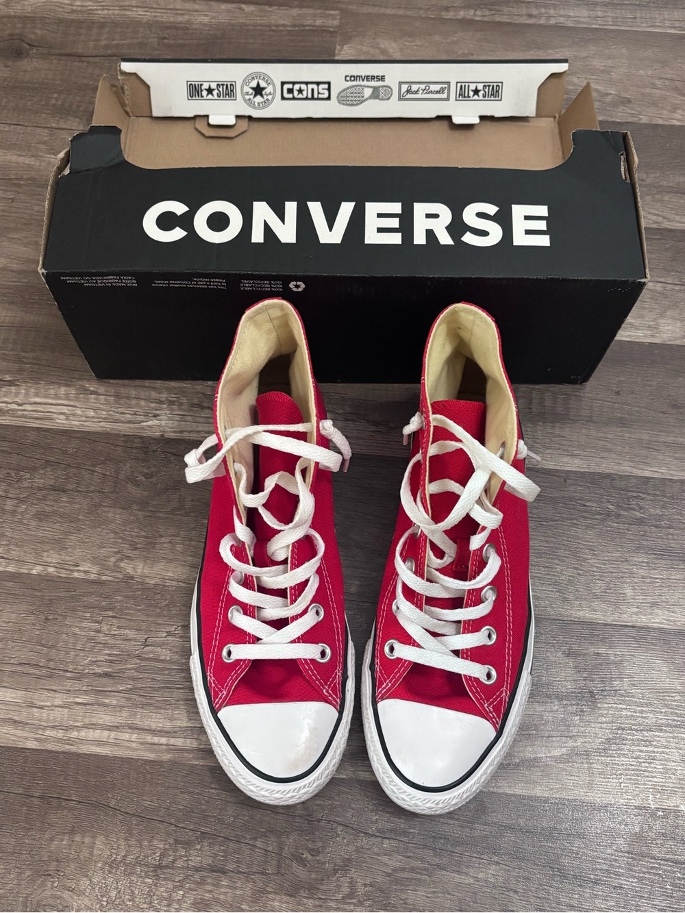Converse Women’s Classic Red High-Top Sneakers